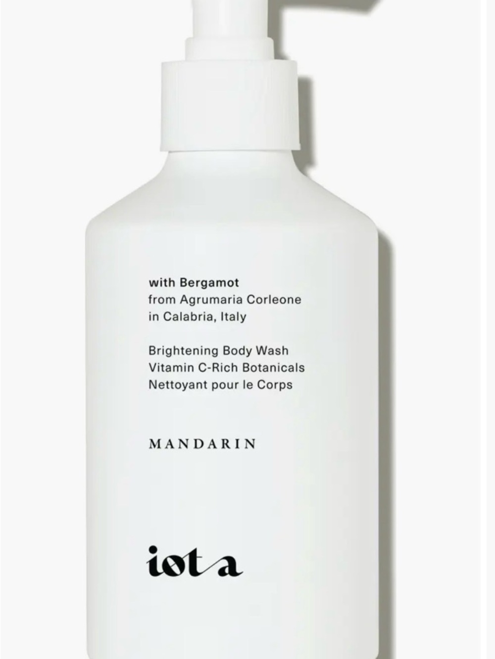 iota Mandarin Brightening Body Wash NWT box -